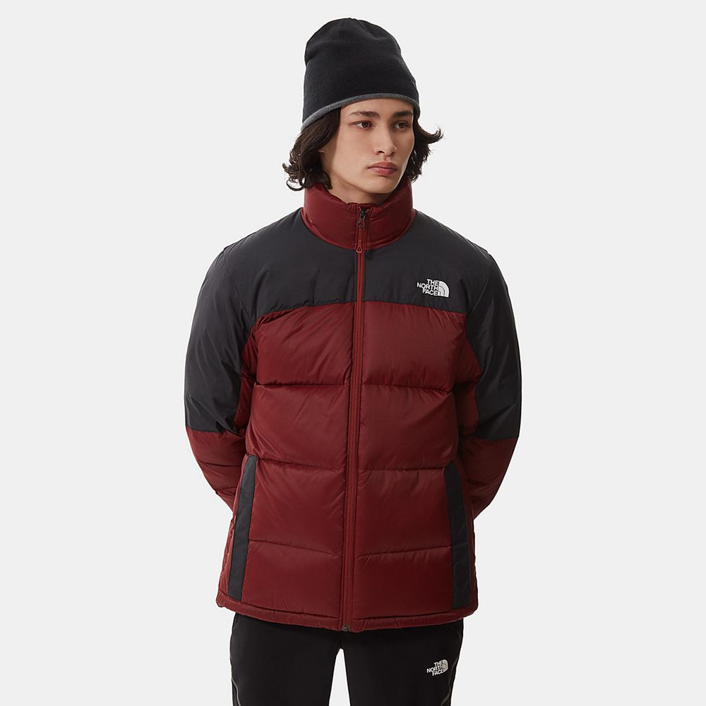 The North Face Winter Jacket Mens Australia - The North Face Diablo Red / Black Hiking (MUT-613792)